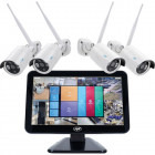 Kit Supraveghere PNI House Wi-Fi 650 + 4 Camere Wi-Fi P2P LCD 12 inch