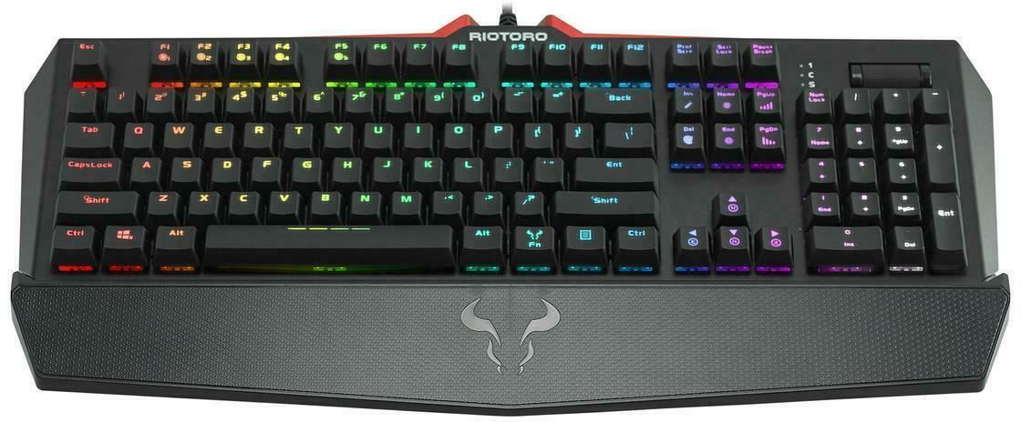 Tastatura Gaming Riotoro Ghostwriter Elite RGB Cherry MX Silent Red Mecanica