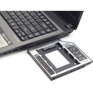 Gembird HDD/SSD MF-95-01, pentru unitati optice de tipul slot-loading sau mai subtiri de 9.5 mm