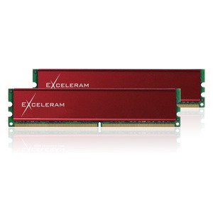 Exceleram 4GB DDR3 1600MHz CL9 Red Culvert Heatsink Dual Channel Kit
