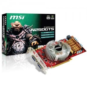 MSI GeForce GTS 250 OC 512MB DDR3 256-bit