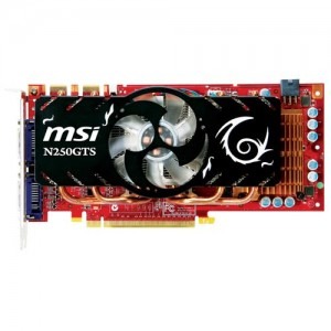 MSI GeForce GTS 250 1GB DDR3 256-bit