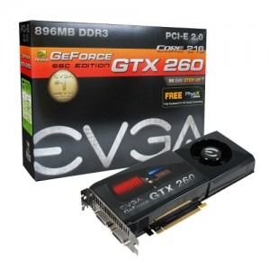 EVGA GeForce GTX 260 core 216 55 nm Super Super Clocked 896MB DDR3 448-bit
