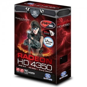 Sapphire Radeon HD4350 256MB DDR2 Onboard 1GB HyperMemory 64-bit