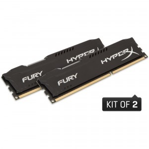 HyperX Fury Black 8GB DDR3 1866 MHz CL10 Dual Channel Kit