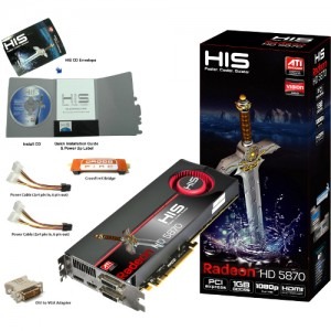 HIS Radeon HD5870 1GB GDDR5 256-bit