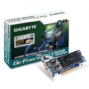 GIGABYTE GeForce 210 OC 512MB DDR2 64-bit