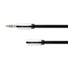 Cablu audio Kruger&Matz Jack 3.5 mm Male - Jack 3.5 mm Female, 1.8m, negru
