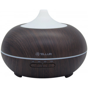 Tellur Difuzor Aromaterapie WiFi, 300ml, LED, Maro inchis