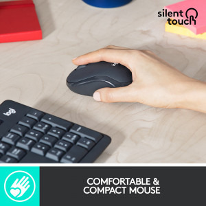Logitech MK295 Silent Wireless Combo Graphite