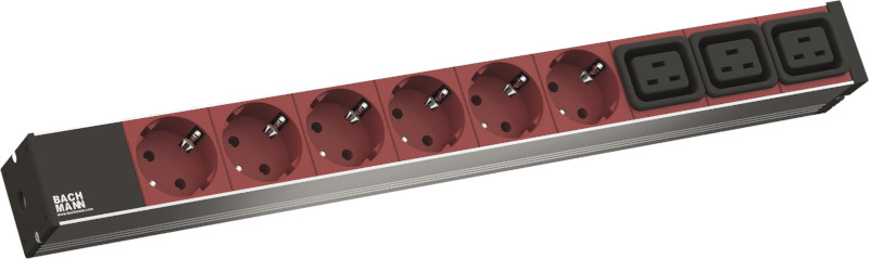 Priza/prelungitor Bachmann PDU 19 800.2333 6x Schuko + 3x C19, 2m