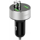 Incarcator auto Orico UBT-2U, 2x USB, Bluetooth, microSD slot, 15.5W, Silver
