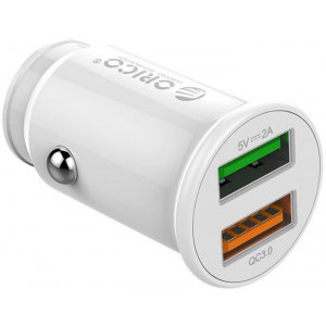 Orico UPZ-2U, 2x USB, 20W, White, tehnologia Quick Charge 3.0