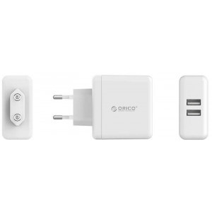 Orico WHC-2U, 2x USB, 15W, White