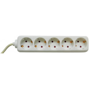 Priza/prelungitor Bachmann Selly 5x Schuko, 3m, White