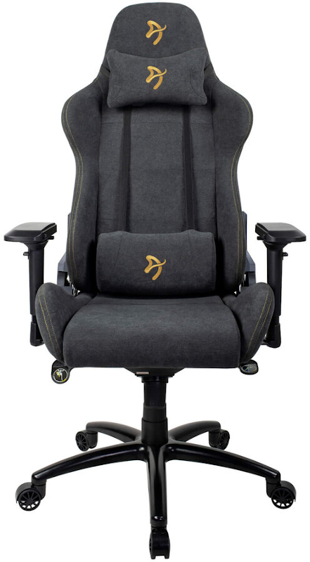 Scaun gaming Arozzi Verona Signature Soft Fabric - Black/Gold