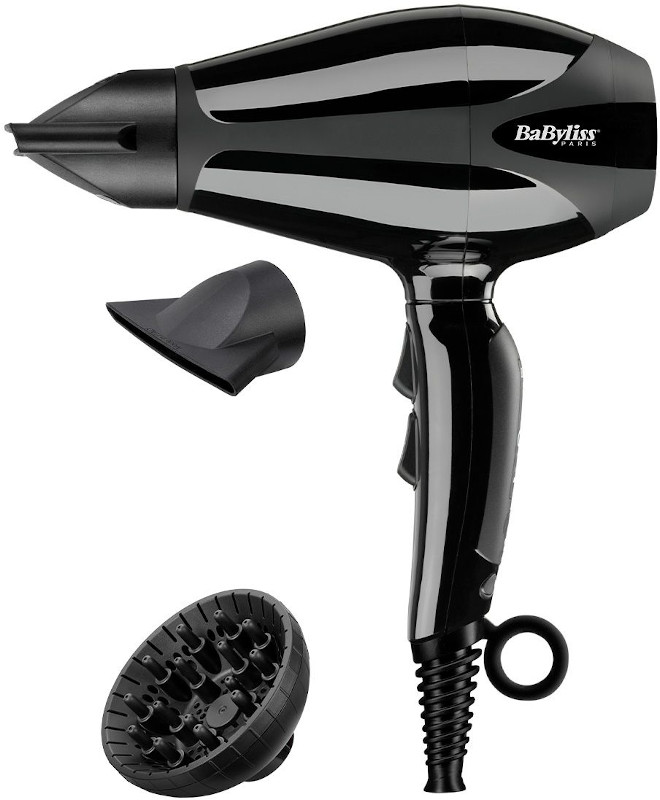 Uscator de par BaByliss Compact Pro 6715DE, 2400W, Negru