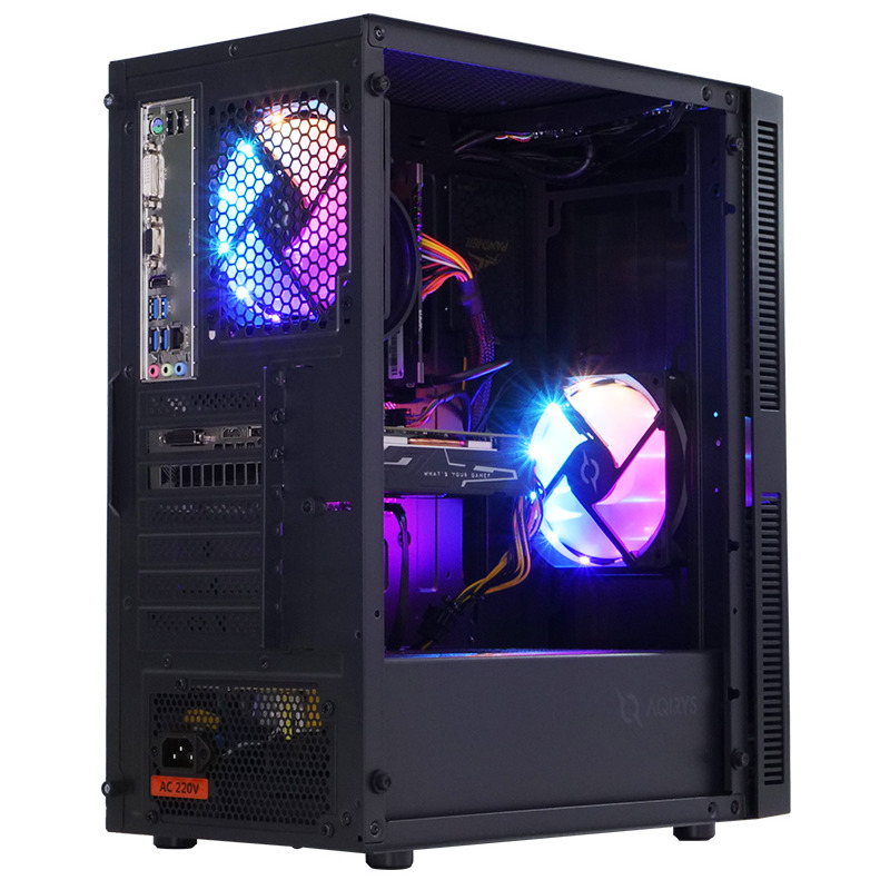 PC FirstGear Gaming Razor, AMD Ryzen 5 2600 3.4GHz, 8GB DDR4, 240GB SSD ...