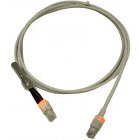 Cablu retea Schrack CAT6a Patch Cable S/FTP cu LED 0.33m gri