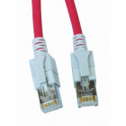 Cablu retea Schrack CAT6a Patch Cable S/FTP cu LED 2m rosu