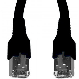 Schrack CAT6a Patch Cable S/FTP 10m negru