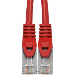 Schrack Cat.5 Patch Cable SF/UTP 0.5m rosu