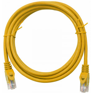 Schrack Cat.5 Patch Cable U/UTP 5m galben