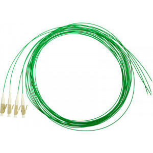 Schrack Pigtail LC, 50/125µm OM2, 2m, Easy Strip, verde, 4buc