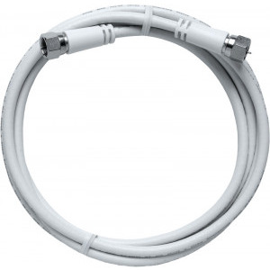 Schrack Coaxial 2xF, plug screwed, 0.5m