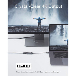Anker Adaptor PowerExpand+, USB-C la HDMI 4K