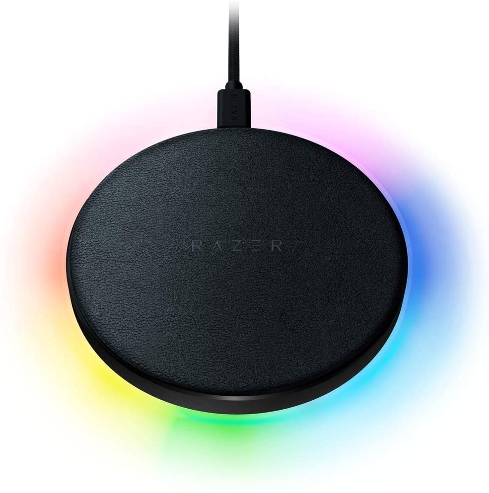 Incarcator wireless GSM Razer Charging Pad Chroma 10W Fast Charging