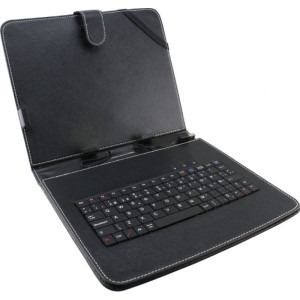 Accesoriu tableta Esperanza Husa tableta cu tastatura Madera, 7 inch, negru