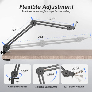 Fifine Boom Arm BM63