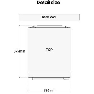Samsung WD18DB8995BZT2, Spalare 18 kg, Uscare 11 kg, 1000 RPM, Clasa A, Digital Inverter, AI Wash & Dry, Flex Auto Dispense, AI EcoBubble, AI Energy, AI Home, SmartThings, Inox