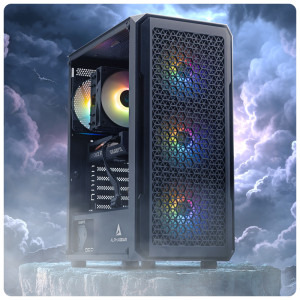 Gaming BALAUR Battle Ready, Intel i5-14400F 2.5GHz, 32GB DDR5, 1TB SSD, RTX 4060 8GB GDDR6, Iluminare RGB, Windows 11 Home
