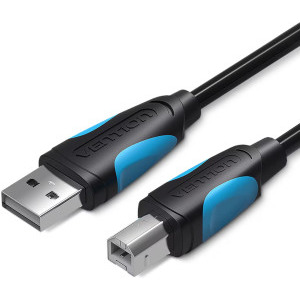 Vention VAS-A16-B150, USB tip A 2.0 Male la USB tip B 2.0 Male, 1.5 m, Negru