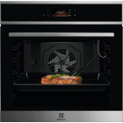 Cuptor incorporabil Electrolux LOE8P39X, Electric, 72 L, Autocuratare pirolitica, Assisted Cooking, Food Sensor, Clasa A+, Negru/Inox