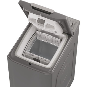Candy verticala TCA283DR2-S, 8 kg, 1200 RPM, Clasa D, AI Weight Sense, hOn, Antracit