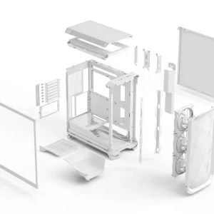 Fractal Design Meshify 3 White RGB TG Clear Tint