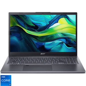 Laptop Acer 15.6 Aspire 15 A15-51M, FHD IPS, Procesor Intel® Core™ i7-13620H (24M Cache, up to 4.90 GHz), 16GB LPDDR5, 1TB SSD, Intel UHD, No OS, Steel Gray