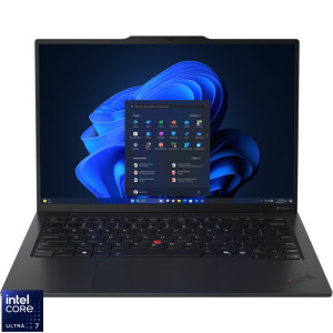 Laptop Lenovo 14 ThinkPad X1 Carbon Gen 13 Aura Edition, 2.8K OLED 120Hz VRR Touch, Procesor Intel® Core™ Ultra 7 265U (12M Cache, up to 5.30 GHz), 64GB LPDDR5X, 2TB SSD, Intel Graphics, Win 11 Pro, Black, Paint