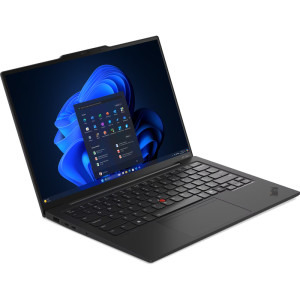 Lenovo 14'' ThinkPad X1 Carbon Gen 13 Aura Edition, WUXGA IPS, Procesor Intel® Core™ Ultra 7 255U (12M Cache, up to 5.20 GHz), 32GB LPDDR5X, 1TB SSD, Intel Graphics, Win 11 Pro, Black, Paint