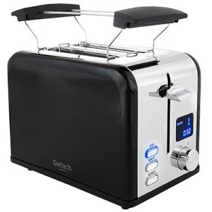 Gerlach Prajitor de paine GL3221B, 1100W, Negru/Argintiu