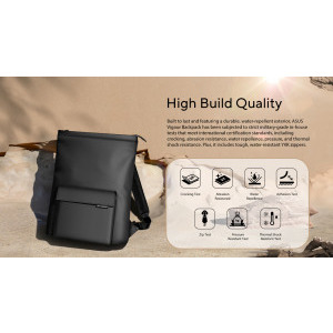 ASUS Vigour Backpack, 16 inch, material rezistent la stropi