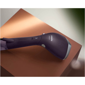 Philips Aparat de calcat vertical portabil STH7050/30 Seria 7000, 1500W, debit abur 28 g/min, Talpa OptimalTEMP, cap reglabil, Violet