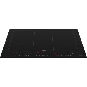 Beko HII64720UF2T, Inductie, 4 zone de gatit, IndyFlex, Booster, Hob2Hood, Quick&Easy Clean, Touch control, 9 trepte, Stop & Go, 60 cm, Negru