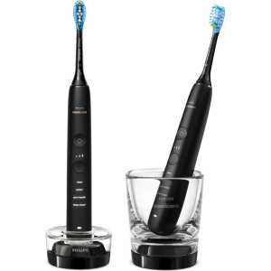 Philips Sonicare Set 2x Periute de dinti electrice DiamondClean 9000 HX9914/54 Negru