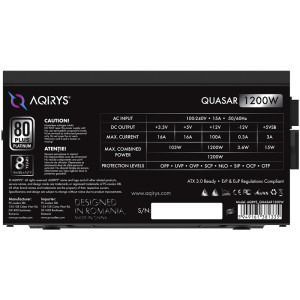 AQIRYS Quasar, 80+ Platinum, 1200W