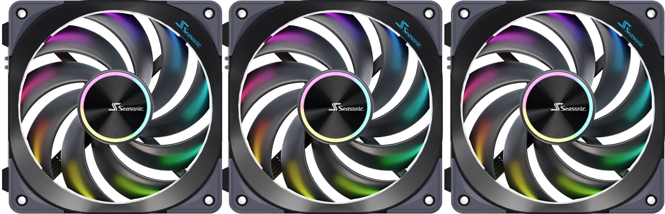 Ventilator / radiator Seasonic MagFlow ARGB PWM 120mm Three Fan Pack