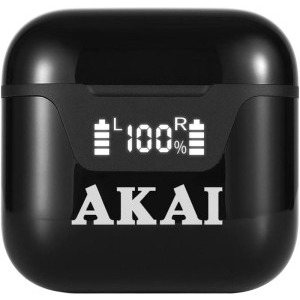 Akai In-Ear, BTE-J101, TWS, Black